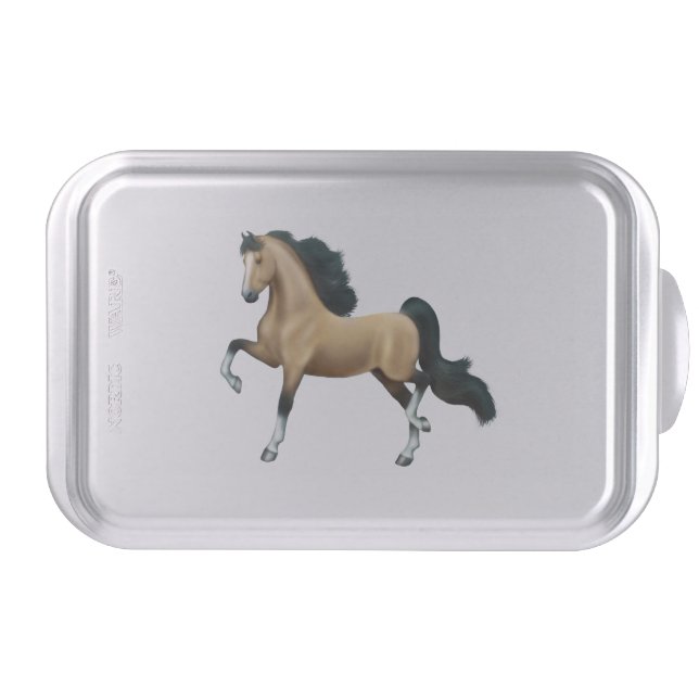 Buckskin Saddlebred Horse Cake Pan (Front)