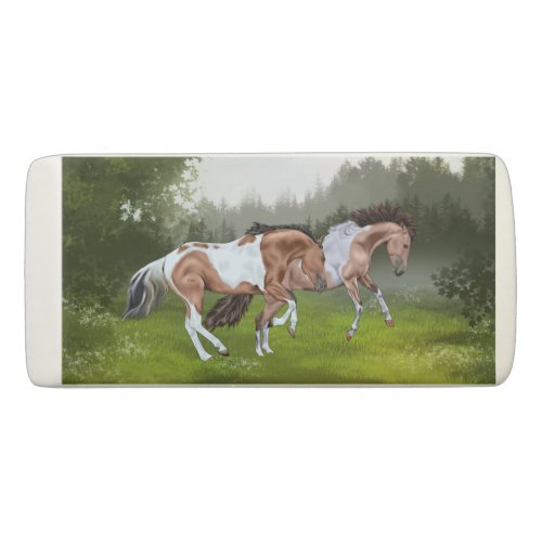 Buckskin Tobiano Paint Horses Eraser