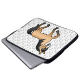 Buckskin Trotting Horse Cute Cartoon Illustration Laptop Sleeve (Front Bottom)