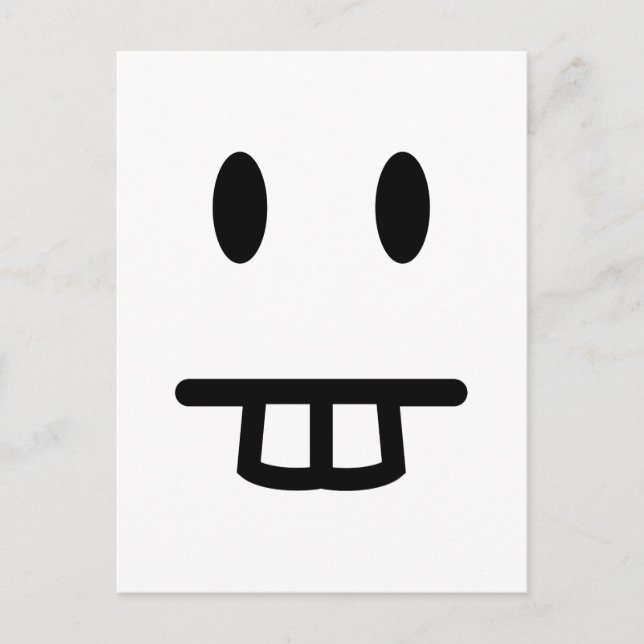 Bucktooth Face Postcard (Front)
