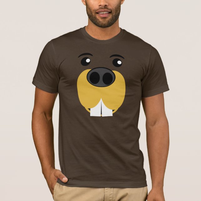 Bucky Beaver Face T-Shirt (Front)