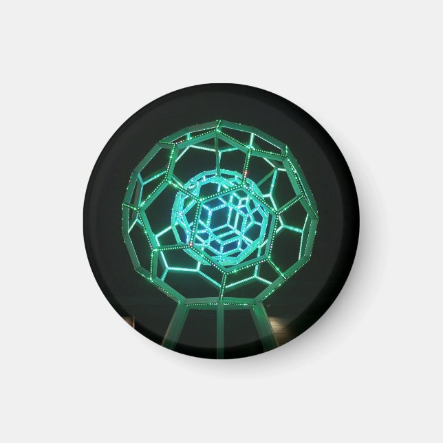 Buckyball Sculpture #3 Magnet (Front)