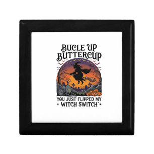 Bucle Up Buttercup Witch Switch Halloween Broom Pu Gift Box