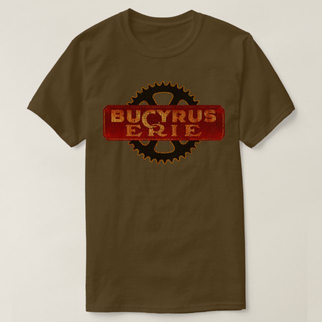 Bucyrus Erie Heavy Machinery USA T-Shirt (Design Front)