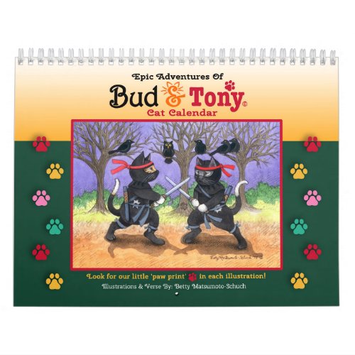 Bud and Tony Epic Adventures Cat Calendar