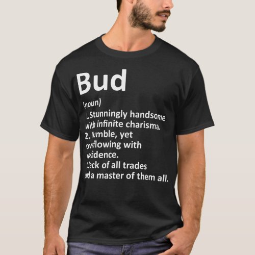 BUD Definition Personalized Name Funny Birthday T_Shirt