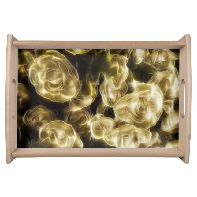 Bud Gilt Serving Tray (Front)