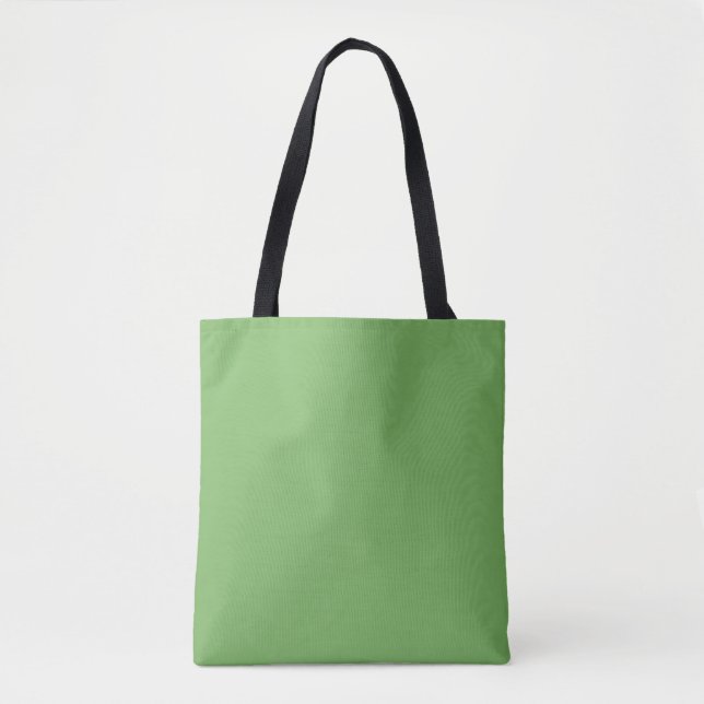 Bud green (solid color)  tote bag (Front)