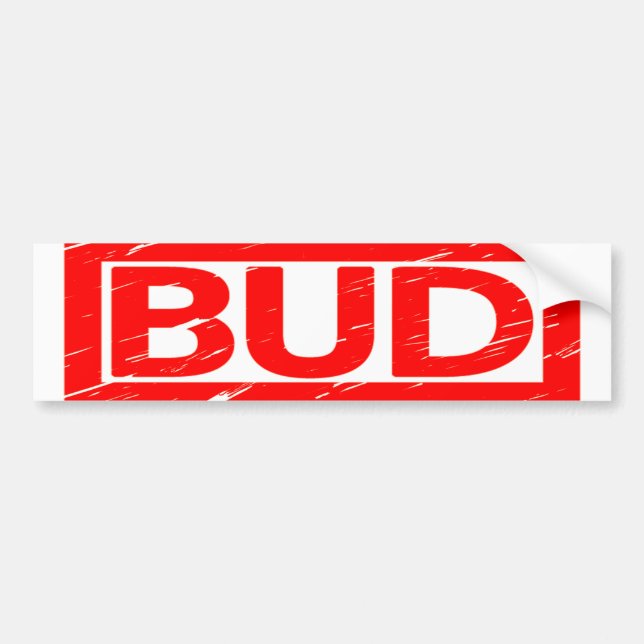 Bud Stamp Bumper Sticker (Front)