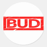 Bud Stamp Classic Round Sticker