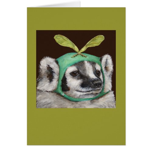 Bud the Badger card