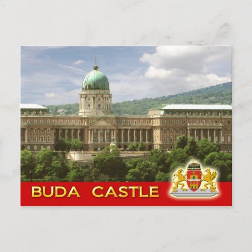 Buda Castle in Budapest Hungary Postcard