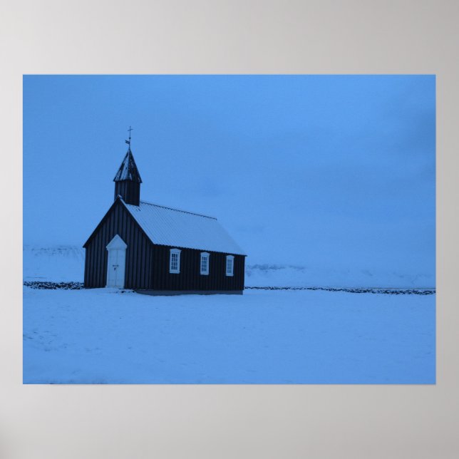 Búðakirkja Iceland Poster (Front)