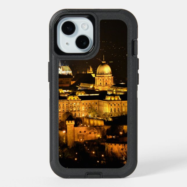 Budapest at Night iPhone 15 Case (Back)