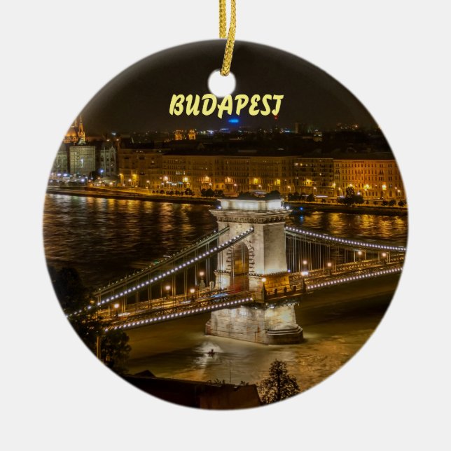 Budapest Beautiful Christmas Ornament (Front)