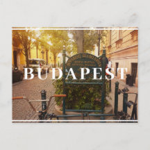 Budapest Bicycle Postcard