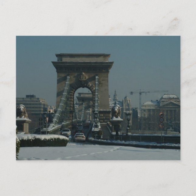 Budapest - Chain Bridge Postcard (Front)