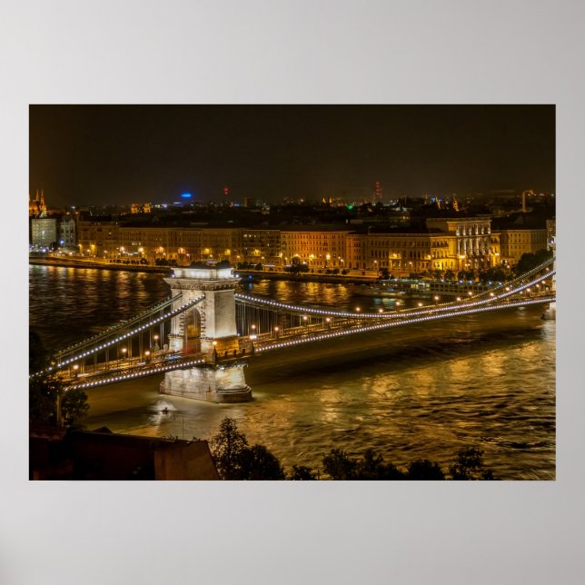 Budapest Chain bridge Poster (Front)