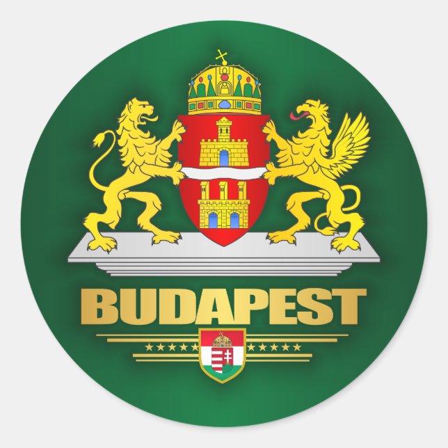 Budapest Classic Round Sticker (Front)