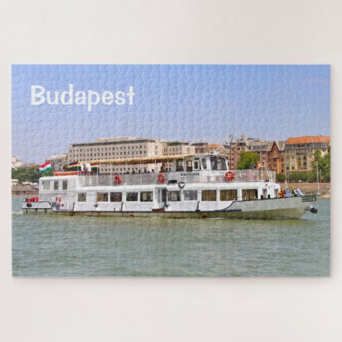 Budapest Cruise boat and buildings Hungary Jigsaw Puzzle