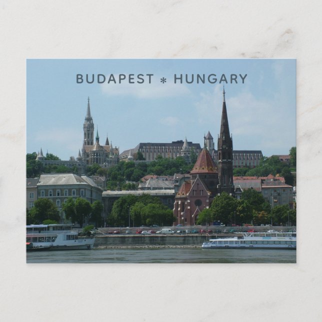Budapest custom text postcard 2 (Front)
