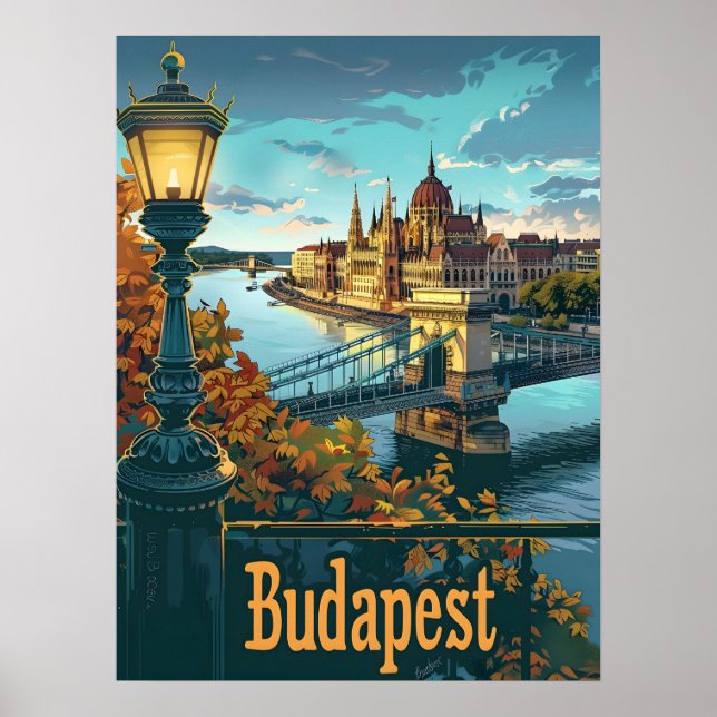 Budapest Danube Poster (Front)
