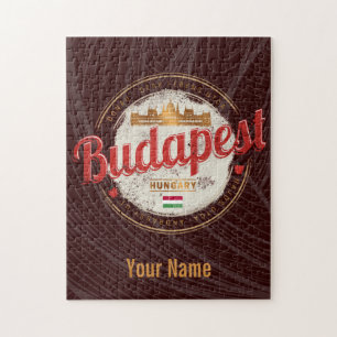 Budapest Design Hungary Vintage Parliament Jigsaw Puzzle