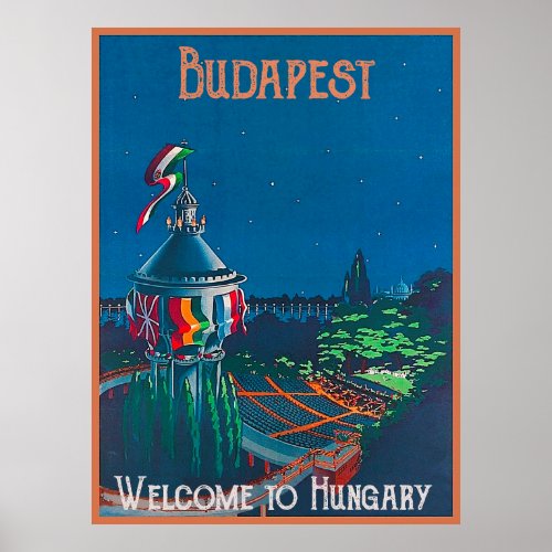 Budapest Fisherman Bastion Hungary Poster