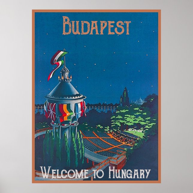Budapest, Fisherman Bastion, Hungary Poster (Front)