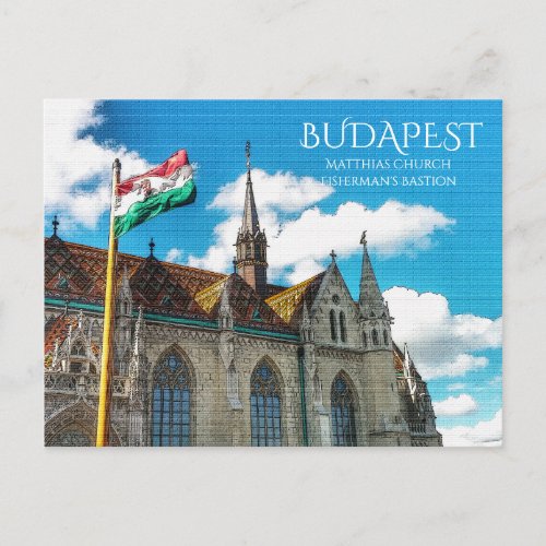 Budapest Fishermans Bastion Postcard