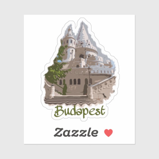 Budapest: Fisherman's Bastion Sticker (Sheet)