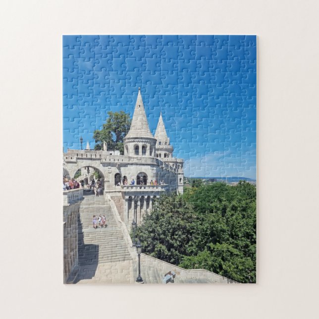 Budapest Fisherman's Bastion view puzzle (Vertical)