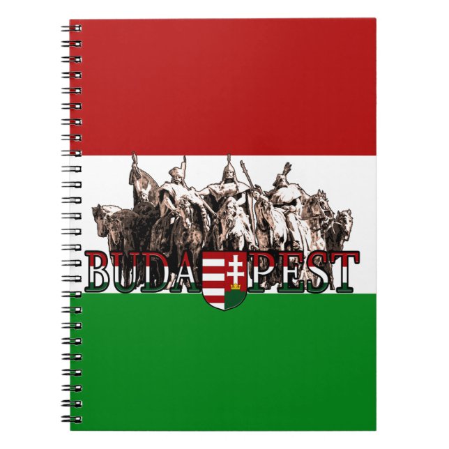 Budapest Heroes Hungary Flag Notebook (Front)