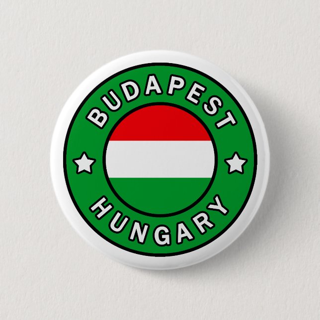 Budapest Hungary Button (Front)