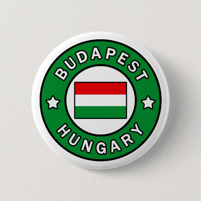 Budapest Hungary Button (Front)
