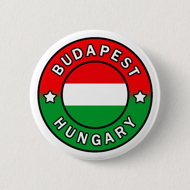 Budapest Hungary Button (Front)