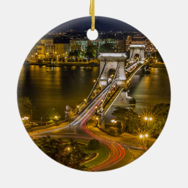 Budapest, Hungary Ceramic Ornament (Back)