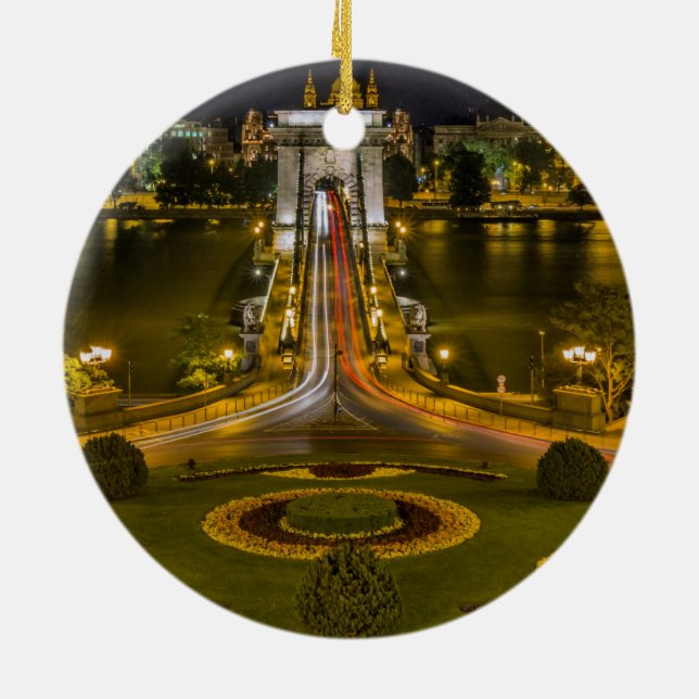 Budapest, Hungary Ceramic Ornament (Back)