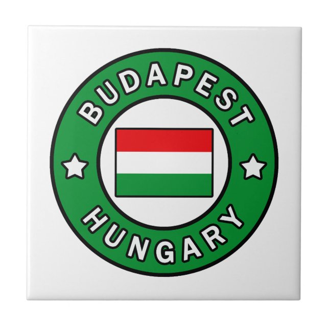 Budapest Hungary Ceramic Tile (Front)