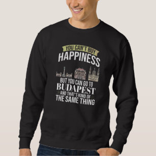 Budapest Hungary City Skyline Map Travel Sweatshirt