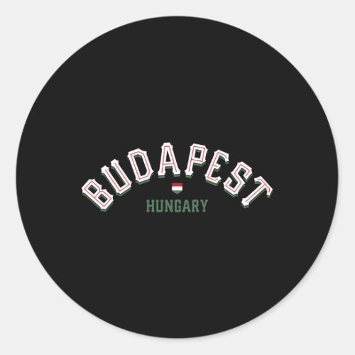 Budapest Hungary Classic Round Sticker
