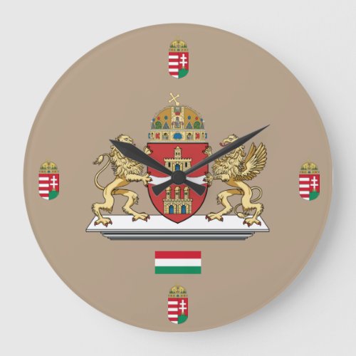 Budapest Hungary Crest Wall Clock