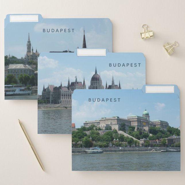 Budapest Hungary custom text file folder set (Set)