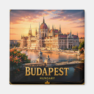 Budapest Hungary Danube European City Break 🗺️ Magnet