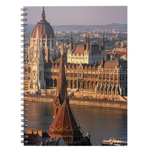 Budapest Hungary Danube River Parliament Notebook