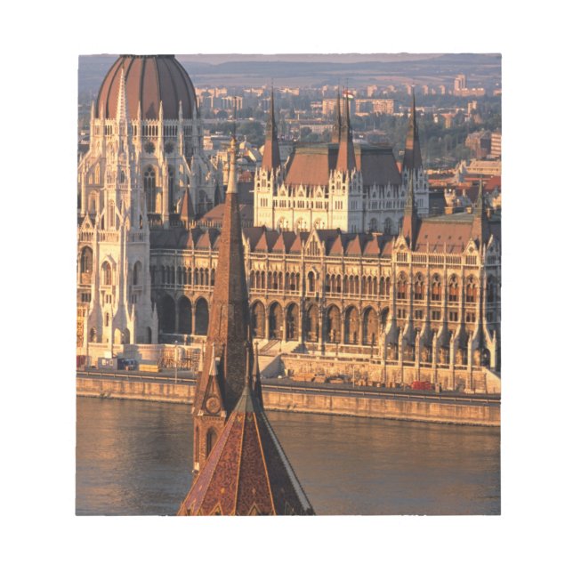 Budapest, Hungary, Danube River, Parliament Notepad (Front)