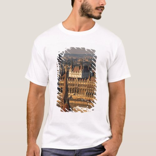 Budapest Hungary Danube River Parliament T_Shirt