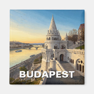 Budapest Hungary Fisherman's Bastion Travel Magnet