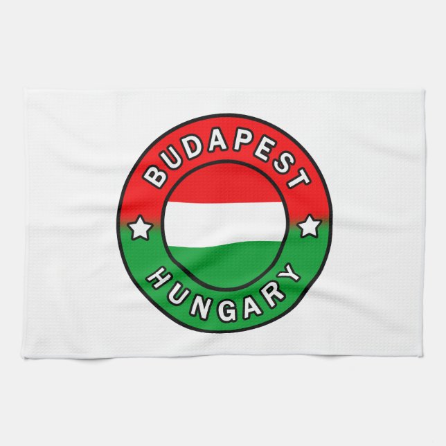 Budapest Hungary Kitchen Towel (Horizontal)
