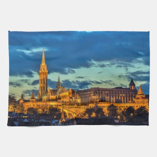 Budapest, Hungary Kitchen Towel (Horizontal)